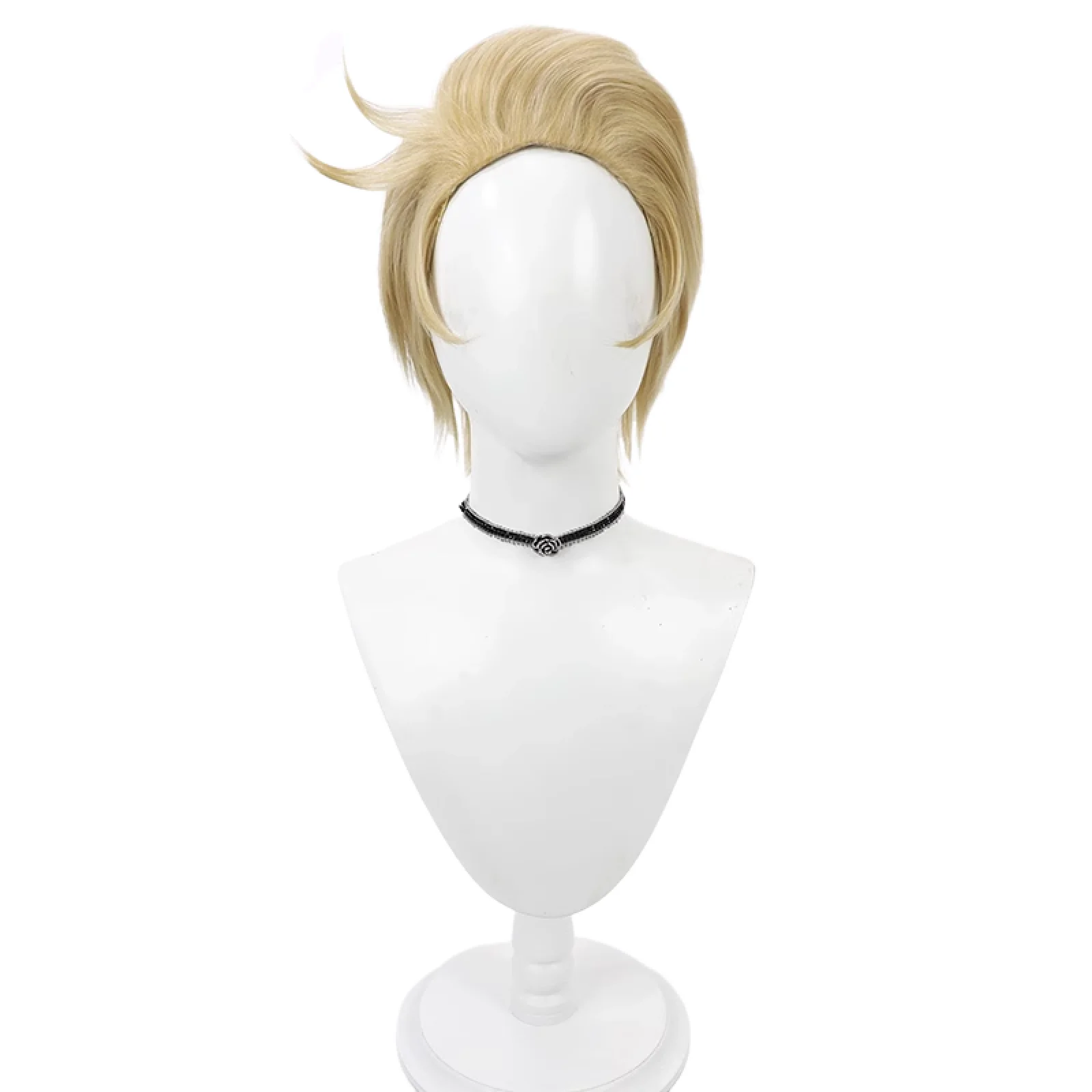 Anime lucifero Cosplay Morning Star Costume parrucche capelli sintetici resistenti al calore corti festa di Halloween gioco di ruolo puntelli di carnevale