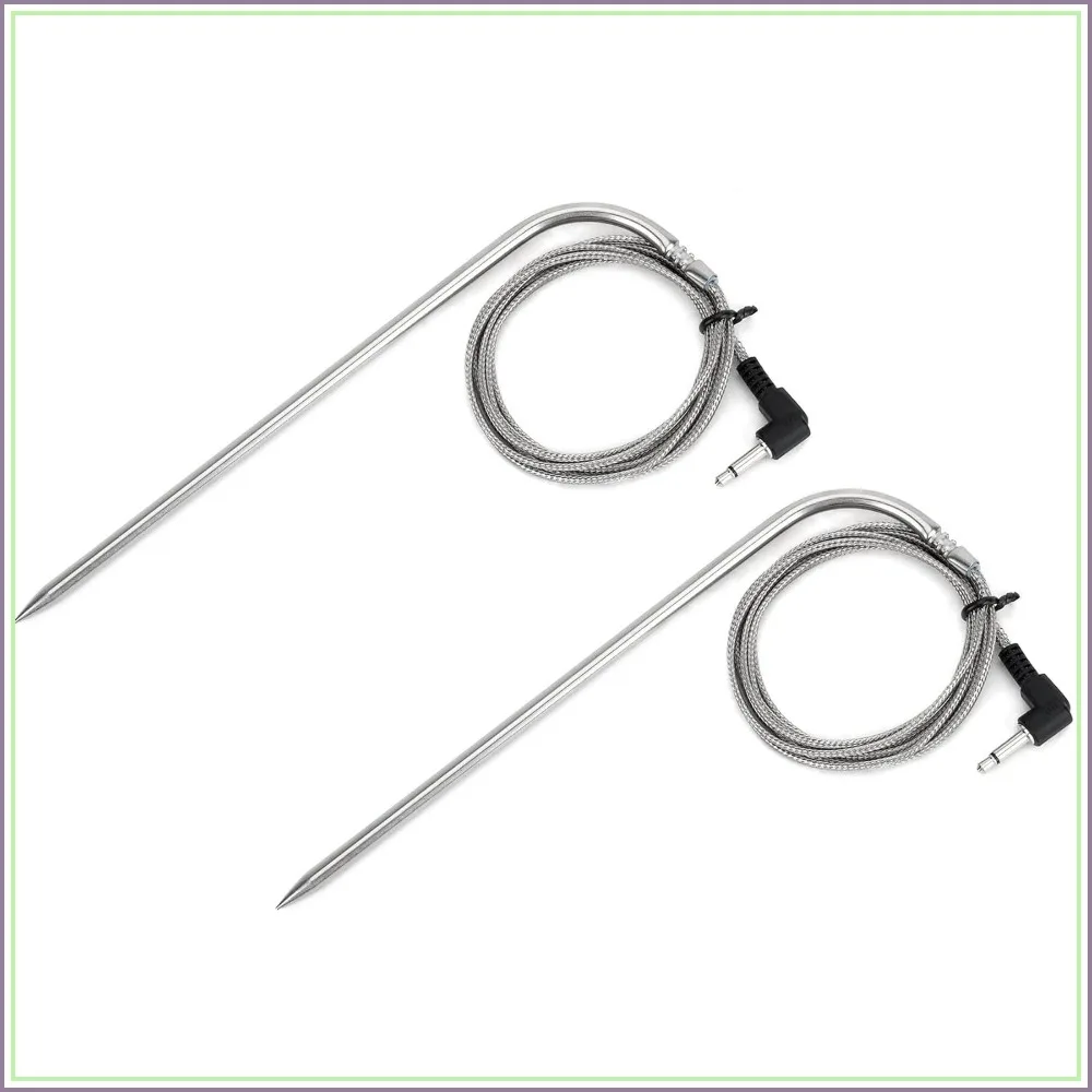Replacement Meat Probes for Pellet Grill & Smoker, 3.5mm BBQ Temperature Probes, 2 Pack