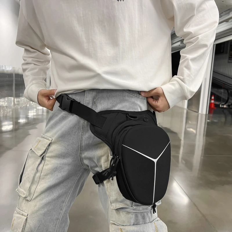 Men Drop Leg Bag Waist Bag Waterproof Men Fanny Pack Phone Purse Motorcycle Riding Shoulder Cross Body Thigh Hip Belt Waist Bags