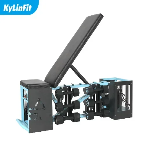 

Kylinfit adjustable inclined dumbbell bench gym equipment dumbbells bench dumbbell rack hiit bench fitbench