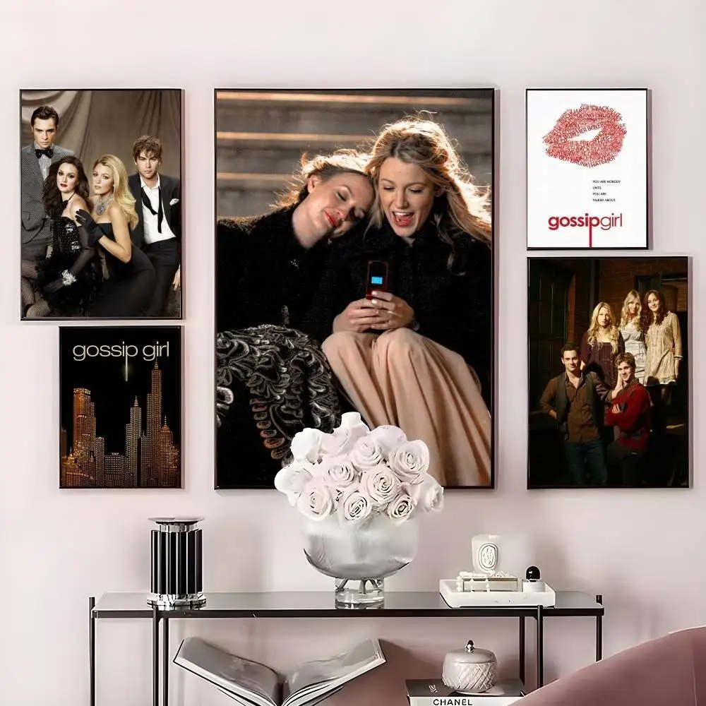 حار التلفزيون G-Gossip G-Girls ملصق HD الفن لزجة الجدار ملصق مقاوم للماء ديكور جمالي لغرفة المعيشة المنزلية. #3