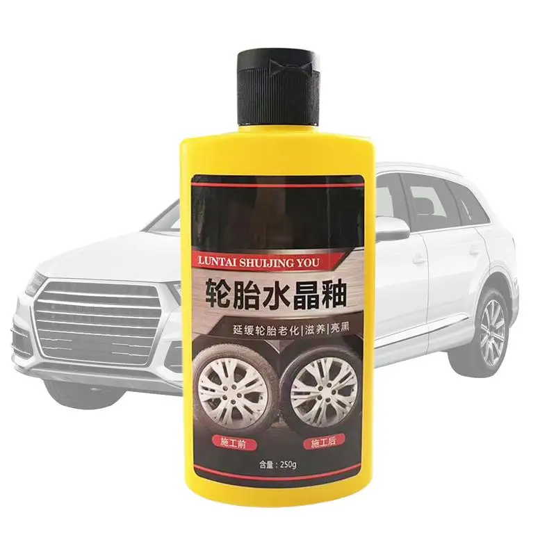 

Tire Coating Shine Permanent Tire Coating Spray Liquid Quick Drying Tire Coating & Dressing 280ml Long Lasting UV Protection