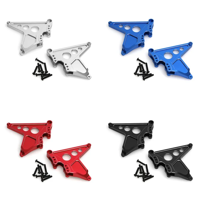 Ammortizzatore posteriore con foro multi-regolazione L67A per Traxxas UDR 1/7 Clip corta con ponte dritto posteriore 85086-4, Argento