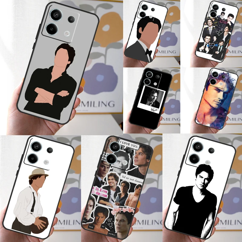 Damon Salvatore Collage Case For Xiaomi Redmi Note 13 Pro 12 11 10 9 Note 12S 10S 11S 9S Redmi 12 10C 12C 13C Cover