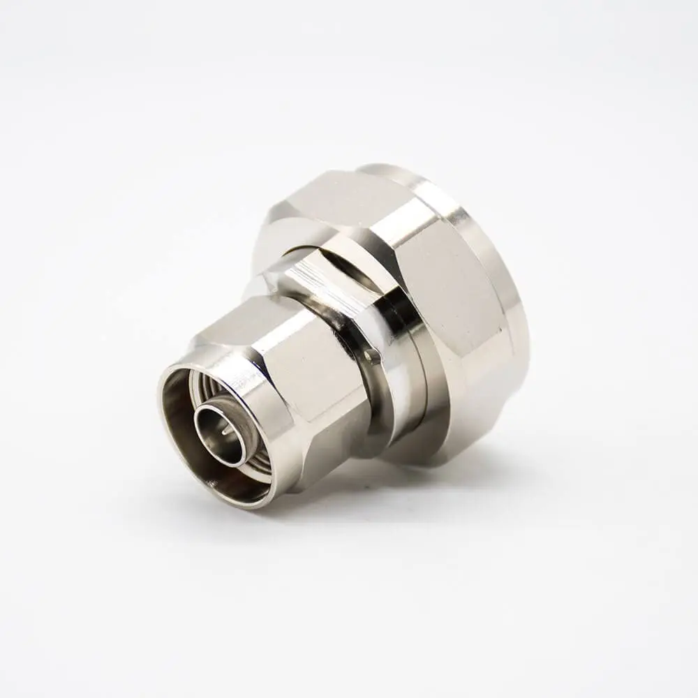 N Male Adapter Straight DIN 7/16 Nickel Plating Coaxial R-F