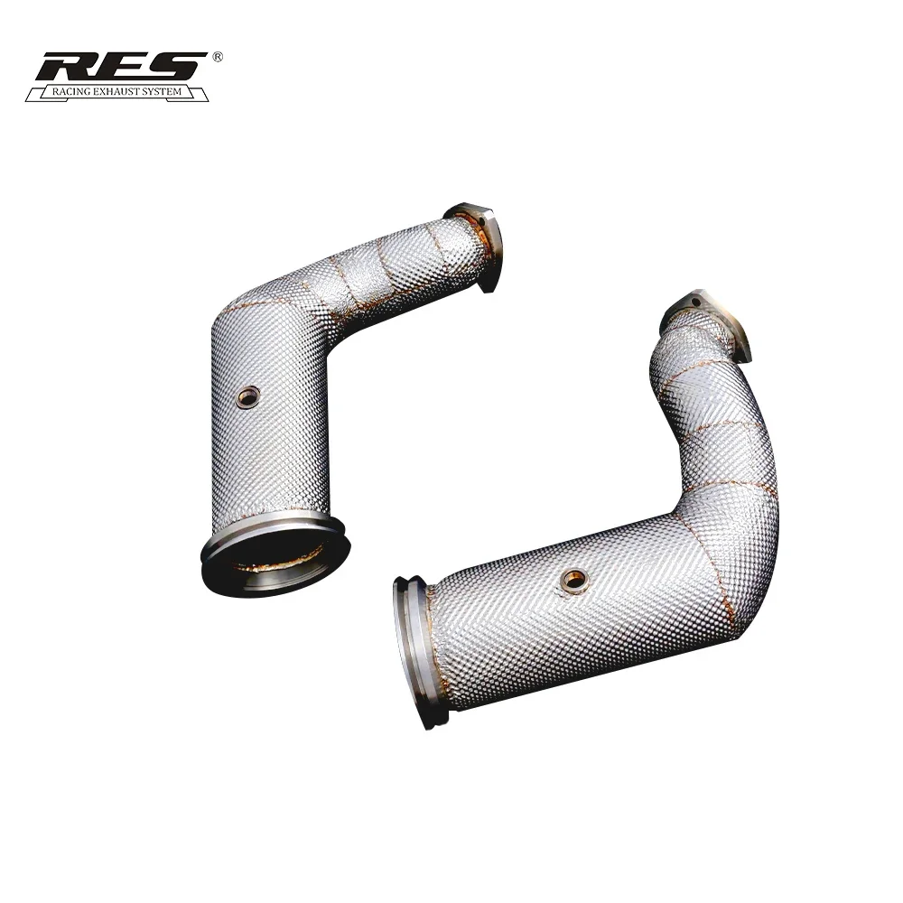 High Flow Stainless Steel 304 Performance Exhaust System Donwpipe For Lamborghini URUS V8