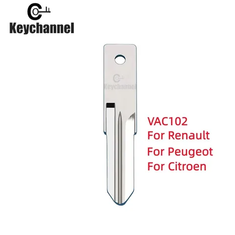 Keychannel 10 шт./лот VAC102 лезвие ключа автомобиля оригинальный пустой дистанционный ключ для Renualt Megane Modus Espace Laguna Duster Logan