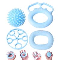 Finger Grip Strength Trainer 4pcs Silicone Hand Grip Trainers Hand Squeeze Ball Hand Grip Strengthener Kit Wrist And Forearm