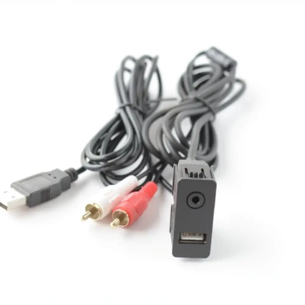 For For BMW Mini X1 X3 X5 X6 Z4 1 3 5 6 7 Series Car Audio Video Adapter USB RCA Input Multimedia System Connector Wire
