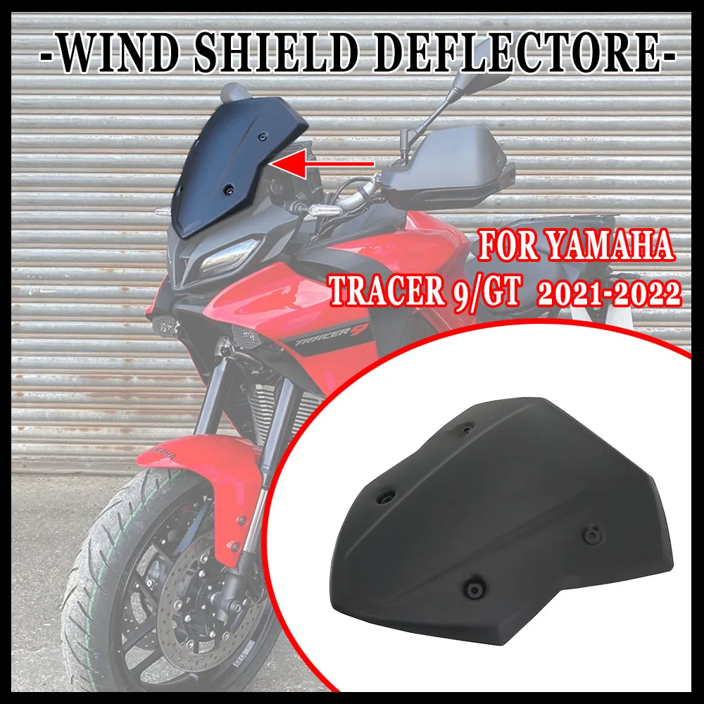 

Для Yamaha TRACER 9 TRACER 9 GT дефлектор переднего лобового стекла ABS 2021 2022 мотоцикл 100% новые аксессуары TRACER 9 модный черный