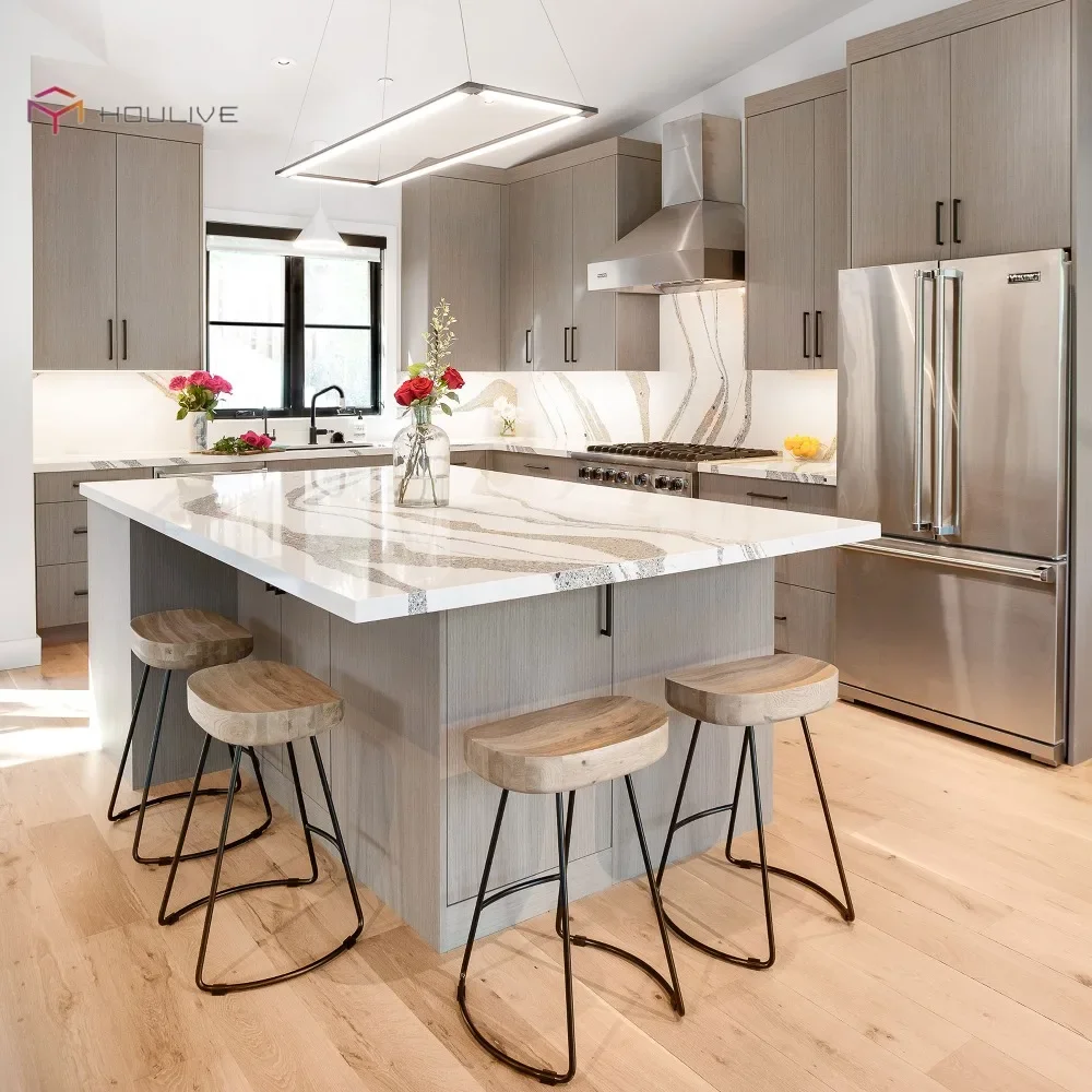 Kitchen Set Cabinet Melamine Board  Modern Style Kitchen Joinery Complete Kitchen Cabinet Set