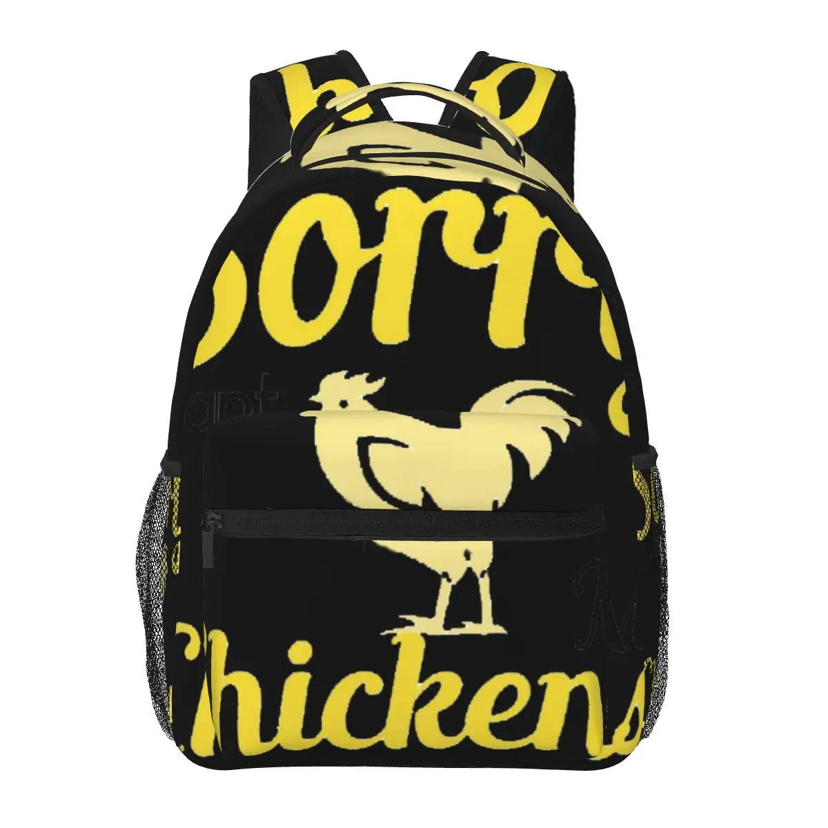 

Funny Pet Chicken Sorry I Cant My Chickens Need Me Casual Backpack Unisex Students Leisure Travel Computer Backpack