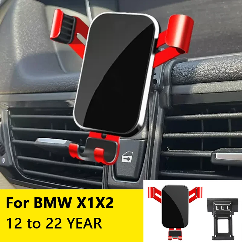 

For Car Cell Phone Holder Air Vent Mount GPS Gravity Navigation Accessories for BMW X1X2 2012 to 2022 YEAR
