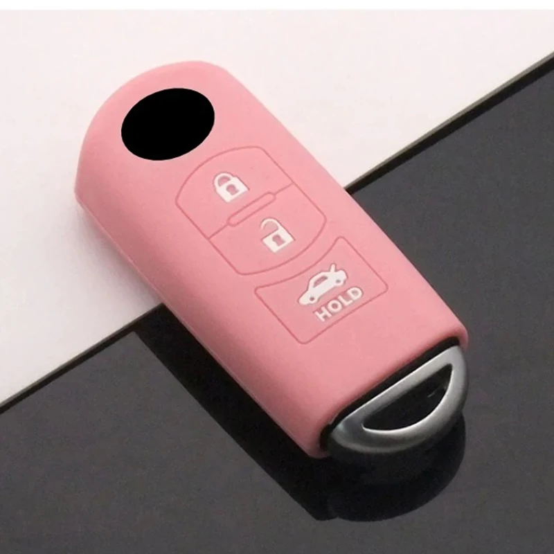 

Car Remote Key Cover for Mazda 3 6 CX-5 CX-3 CX-9, Stylish Axela Atenza Key Case Shell with Keychain