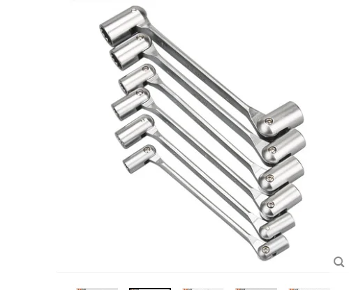 Metric Swivel Head Socket Combination Spanner Chrome Vanadium Steel Torque Wrench 1pc