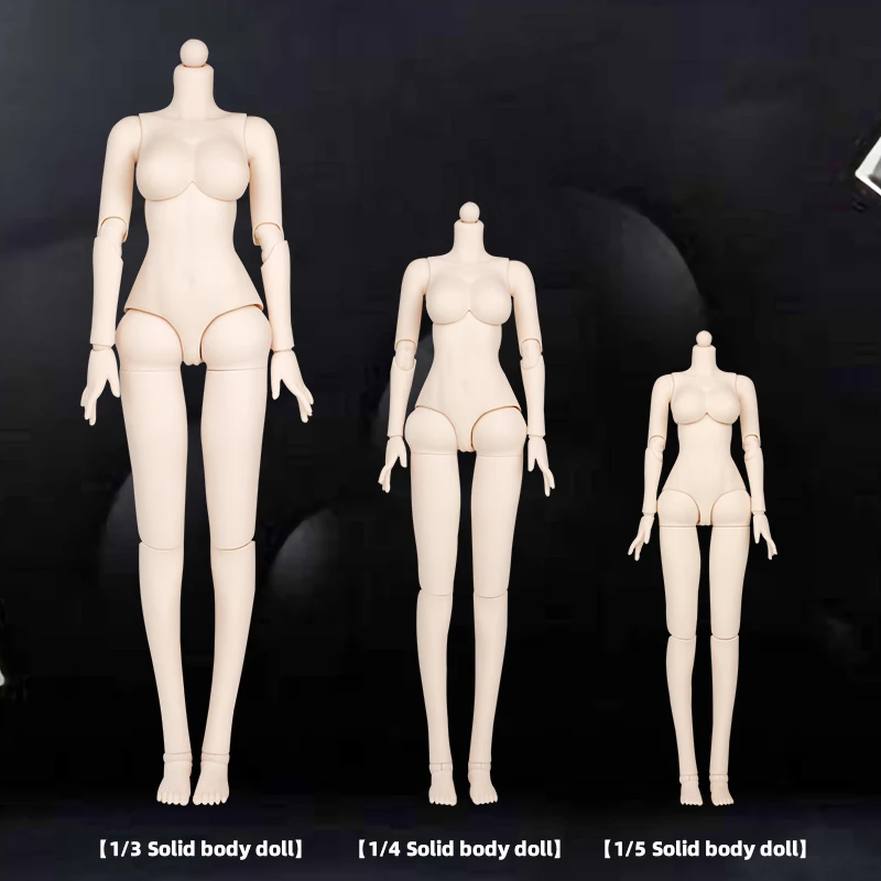 1/3 1/4 1/5 BJD Dolls Solid Body White Skin Girls Nude Mjd Doll Body 60cm PVC Material 31 Movable Jointss Doll Parts for Diy Toy