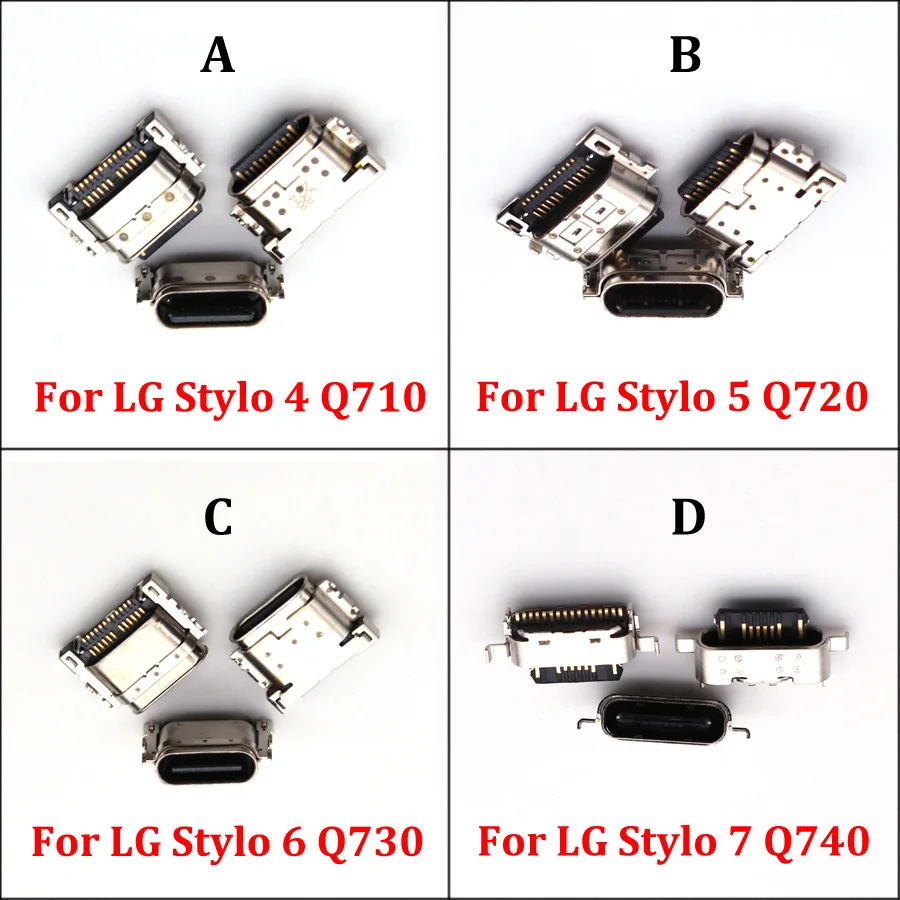 

5 шт. для LG Q Stylus Stylo 4 Q710 Stylo 5 Q720 Stylo 6 Q730 Stylo 6 Q740 Разъем зарядного устройства USB-разъем Разъем для зарядки Док-станция