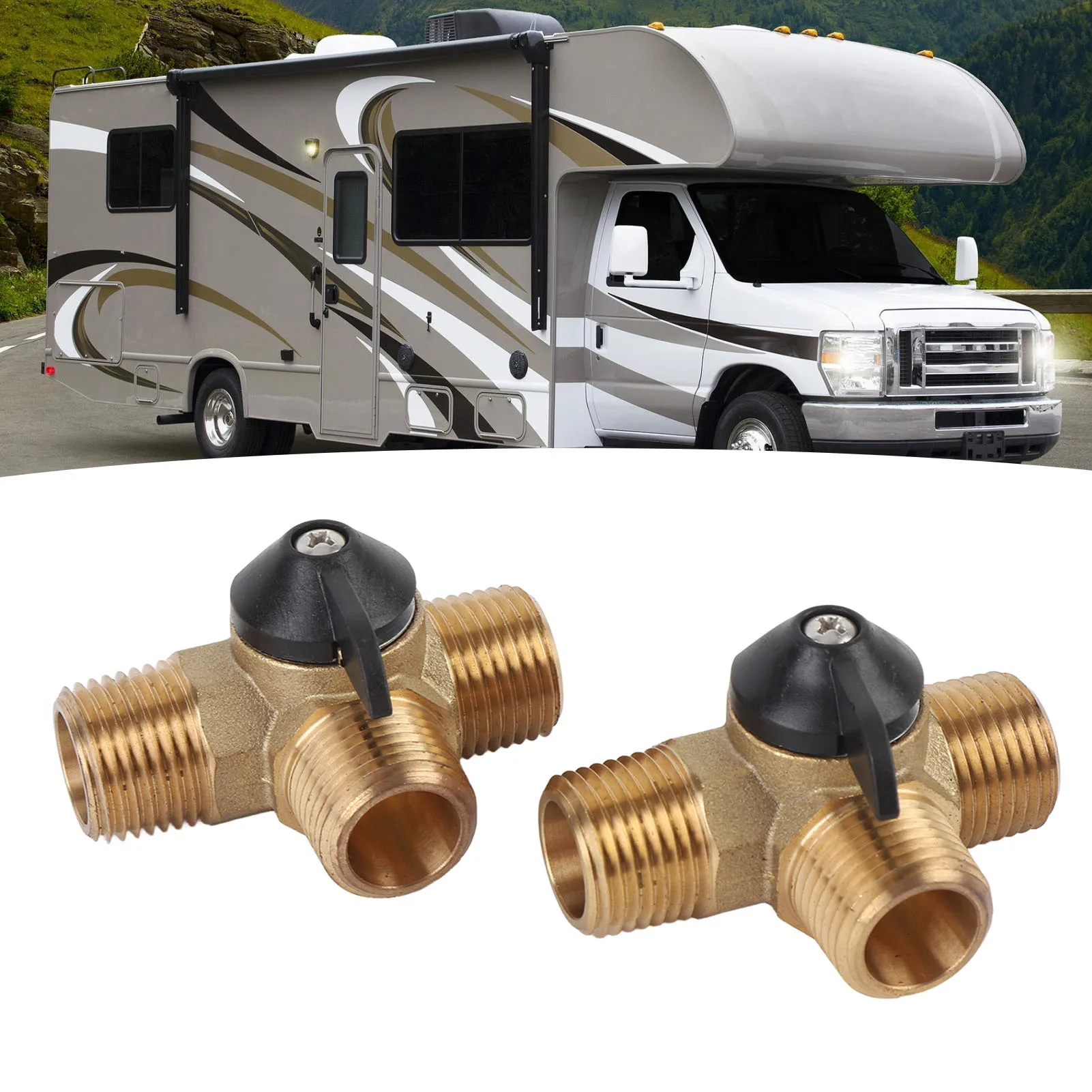 RV 12 بوصة طقم خرطوم معزز RV سخان المياه تجاوز عدة هيكل قوي النحاس 12 بوصة خرطوم معزز وتركيبات لليخوت