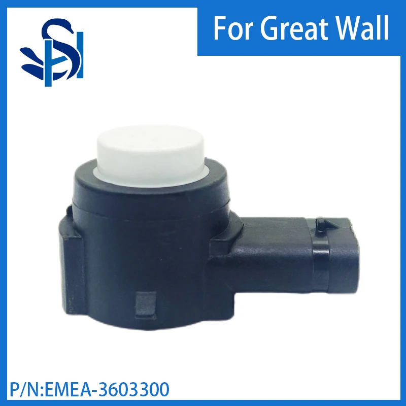 Sensor de estacionamento PDC para Great Wall, cor do radar, branco brilhante, acessórios do carro, EMEA-3603300