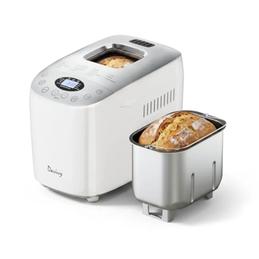 Bread Machine for Home Use, Nonstick Pan, Black, 3.5 LB Large Ccity with 15 Programs and 15 H Delay Timer