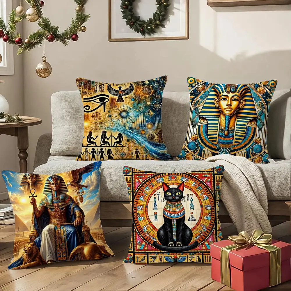 Treasures of the Nile Cushion Cover 1/4Pcs Soft Plush Cushion Case Throw Pillowcase Cozy Home Sofa Bed Living Room Decor