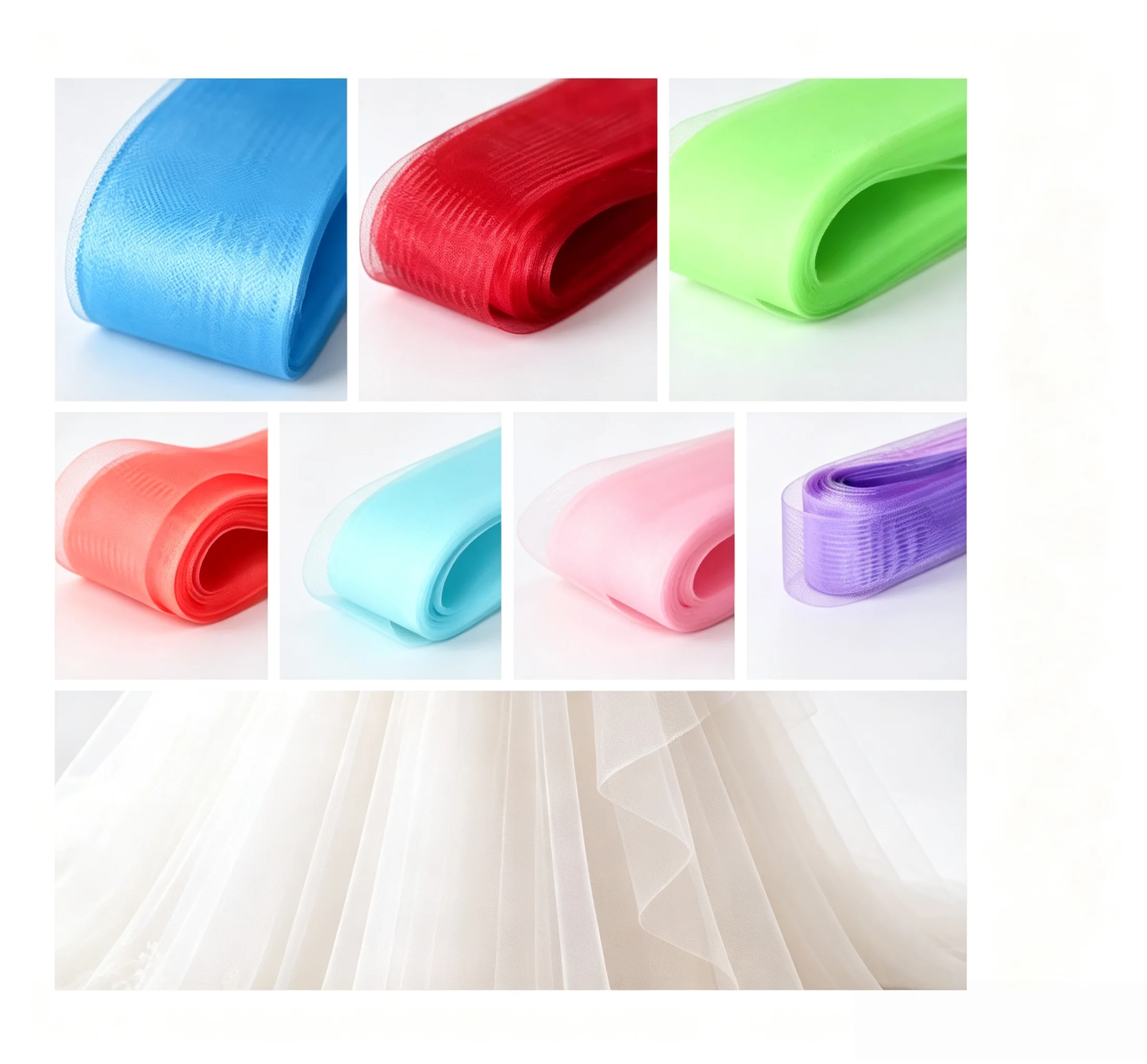 DIY Hat Fascinator Making Ribbon Wave Horsehair Crinoline Flat Braid Decorative Hair BDIY Craft Wave Crinoline Horsehraid Ribbon