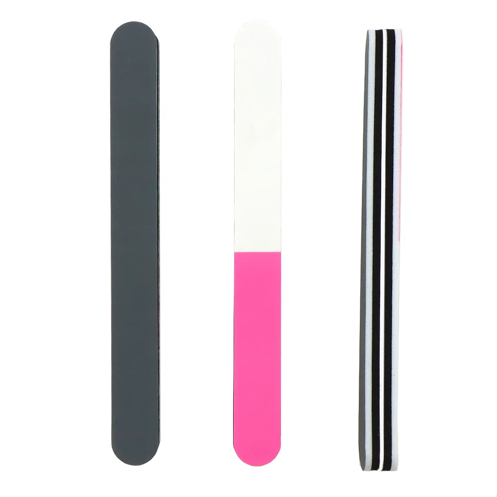 25 uds pulidor de uñas limas de lijado tira espesar lima de pulido lima de uñas lavable bloque de pulidor lima de pulido accesorios de manicura