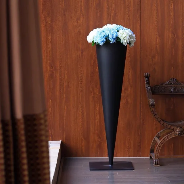 Guest wabi-sabi wind floor-to-ceiling vase ornament, retro big flower utensils B & B