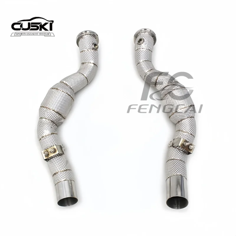 

Выхлопная труба из нержавеющей стали подходит для Maserati Ghibli SQ4 3.0T 2014-2019, каталитический нейтрализатор выхлопной трубы с теплозащитным экраном