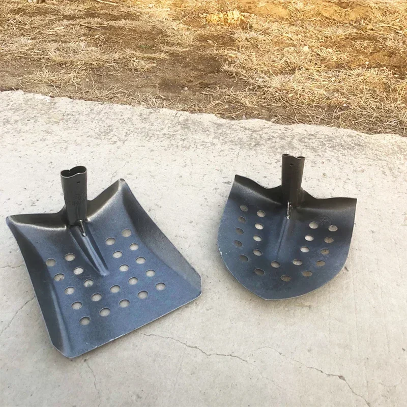 Multi-hole Drain Spade Shovel Manganese Steel Spade Multipurpose for Sewer, Pointed, Square Sharp Spade Shovel