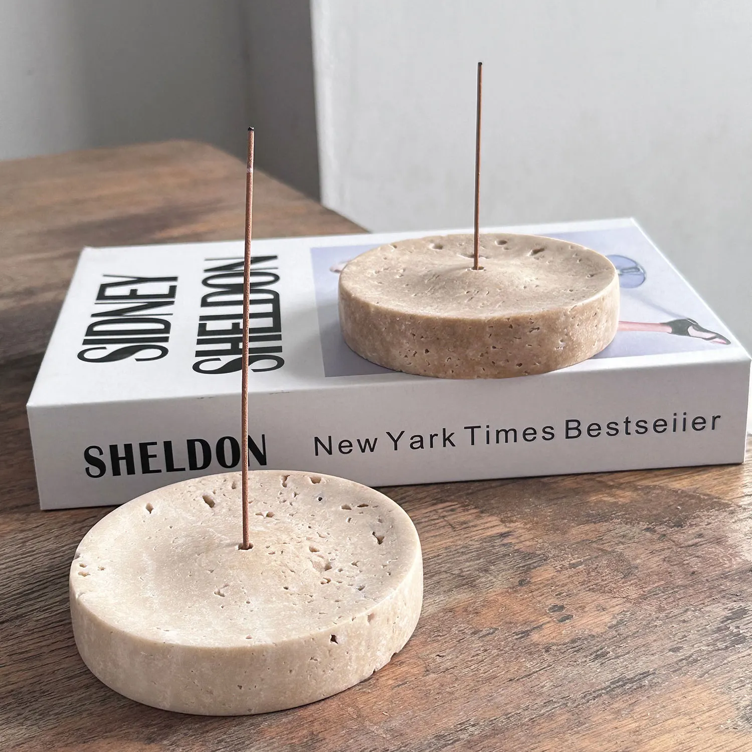 

Wabi Sabi Natural Stone Incense Holder Tray Home Decor Jewelry Dish Designer Art