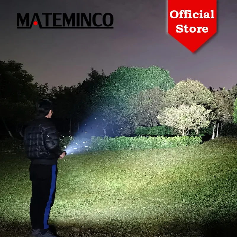 Mateminco MT18X 21000lm 871m Type-C USB Fast Charging Power Bank Lantern EDC Self Defense Tactical LED Flashlight