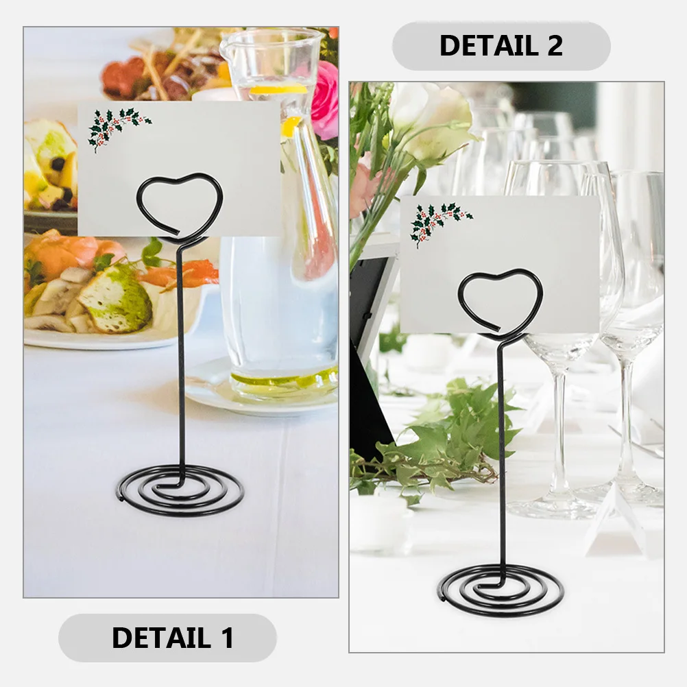 

8 Pcs Desktop Stand Card Holder Photo Holders for Tables Picture Star Shape Sign Place Setting