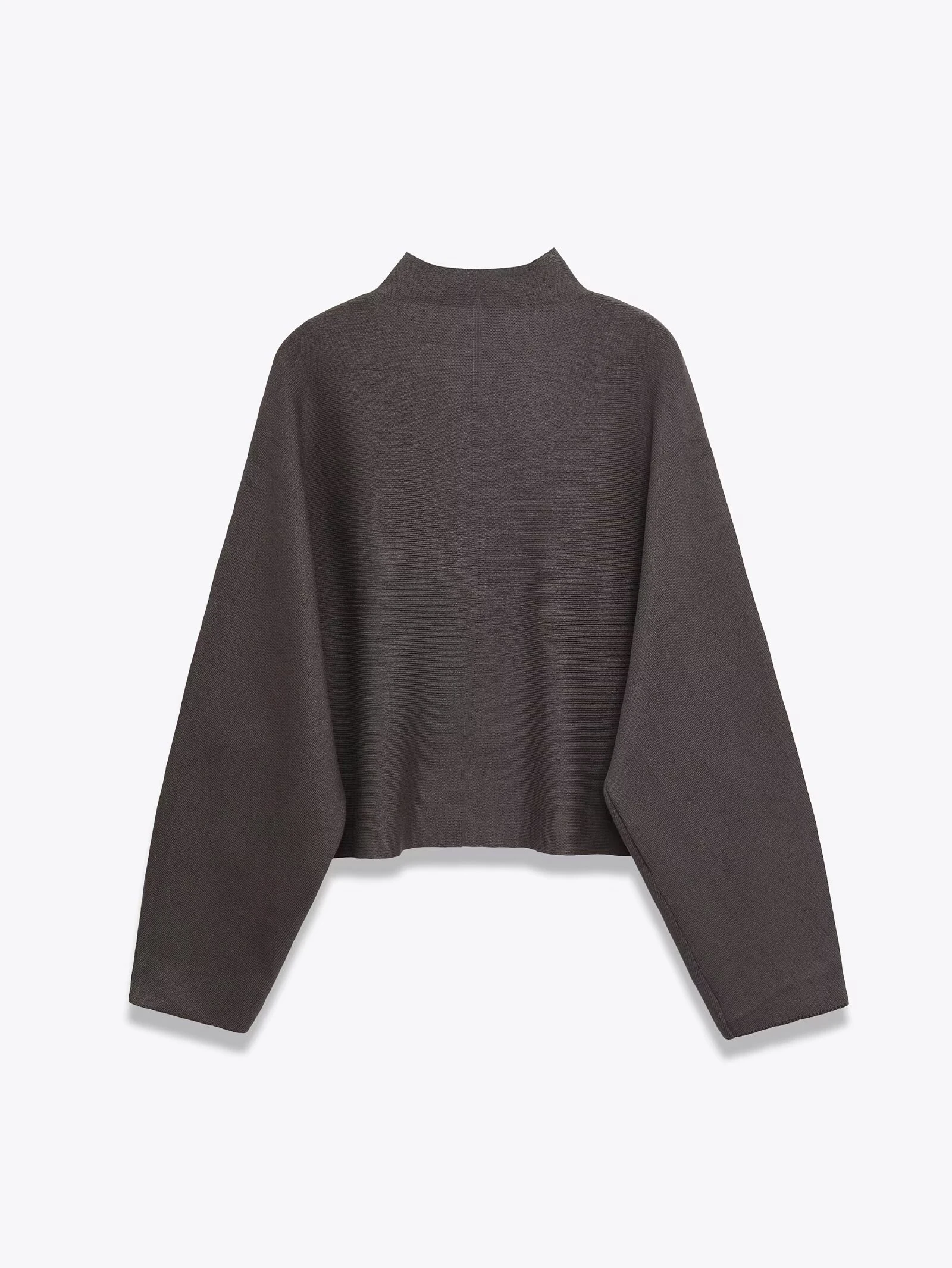 ملابس نسائية على الطراز الأوروبي والأمريكي، سترة محبوكة بأكمام طويلة ومتعددة الاستخدامات وياقة واقفة وسحاب #2