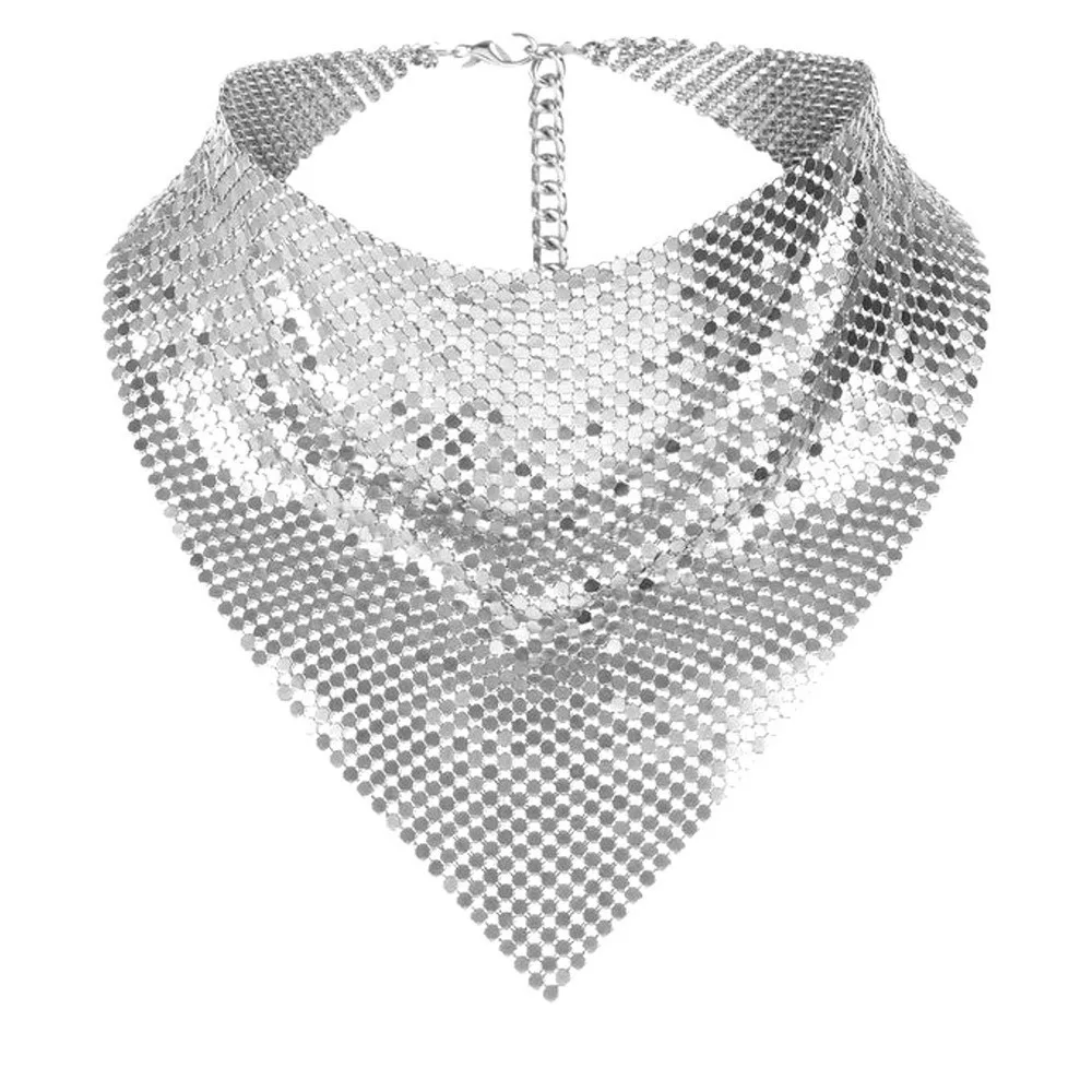 

Headscarf Sequined Triangle Scarves Headkerchief Neck Wrap Shawl Headband Necklace Korean Style Triangle Hijab Scarf Women