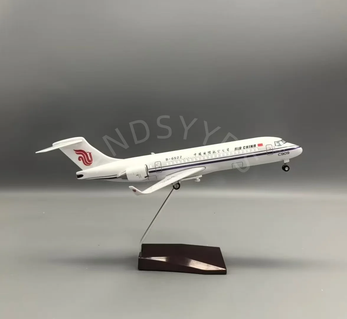 1:100 Scale Aircraft Model 34cm Air China Airlines C909 Simulated Civil Passenger Model Resin Diecast Airplane With Led Light