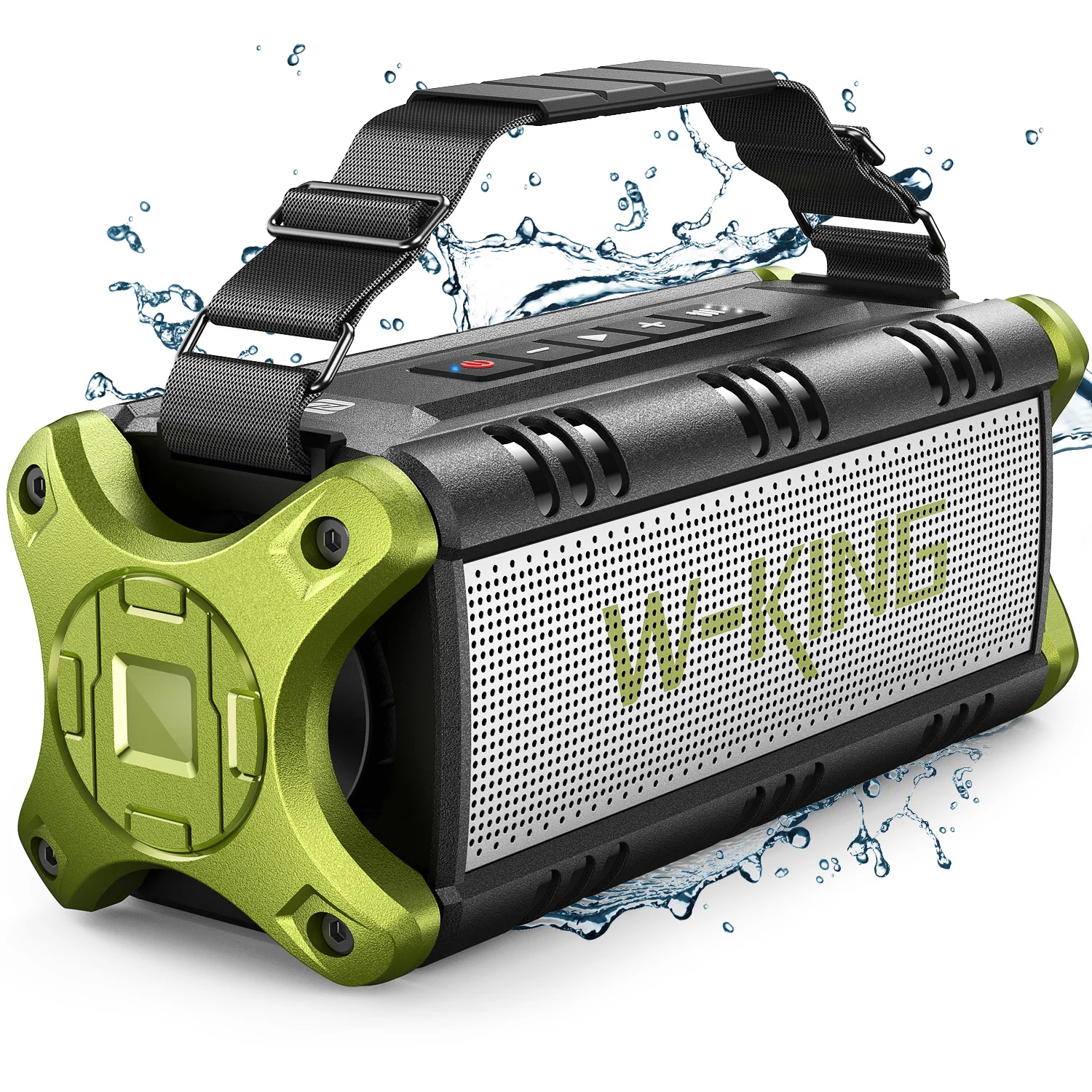 W-KING  50W RMS Bluetooth Speaker, Portable Speakers Bluetooth Wireless Loud, IPX6 Waterproof Outdoor Large Speaker