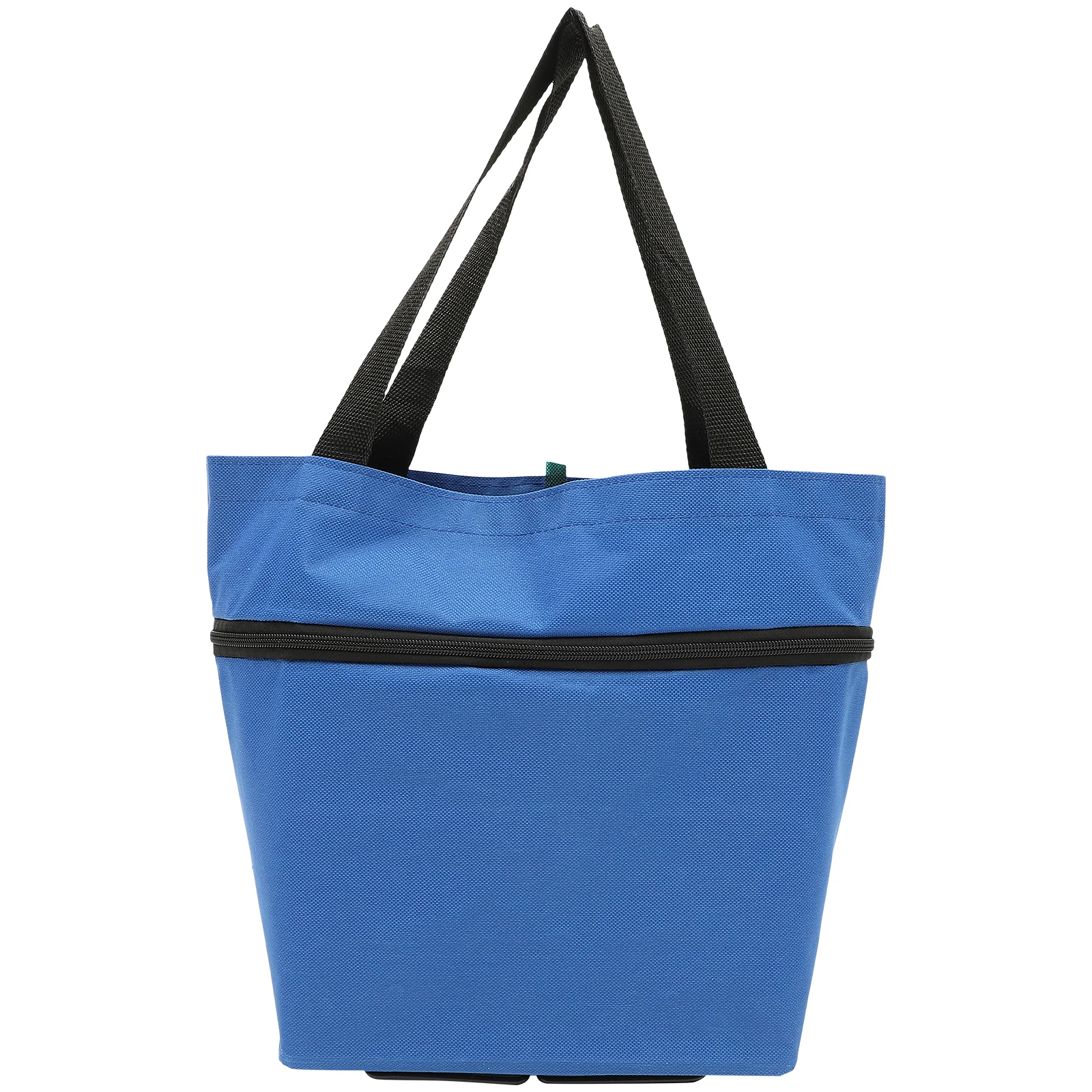 

Collapsible Trolley Bag Large Capacity Shopping Grocery Bag Foldable Wheels Metal Laundry Travel Storage Pouch