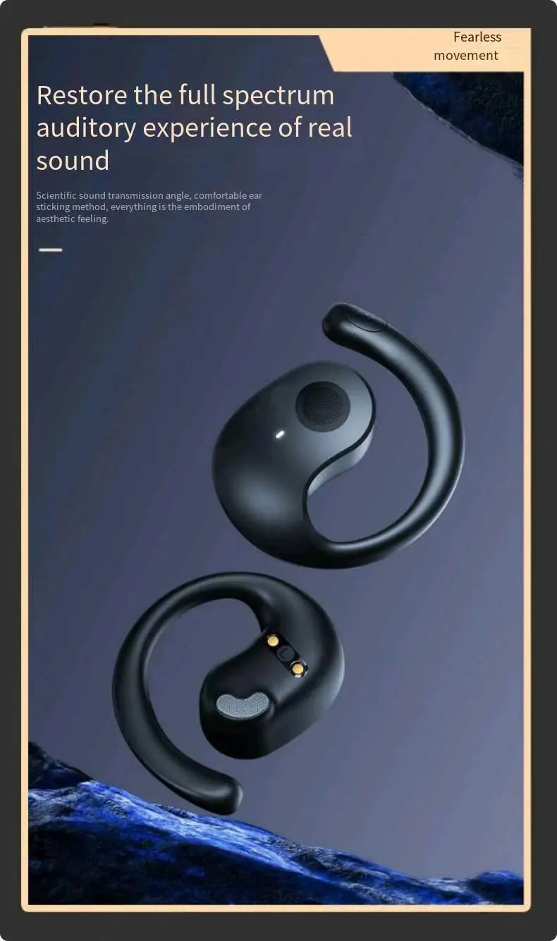 New feature small coconut ball TWS Bluetooth headset ear-mounted OPEN6 super lon