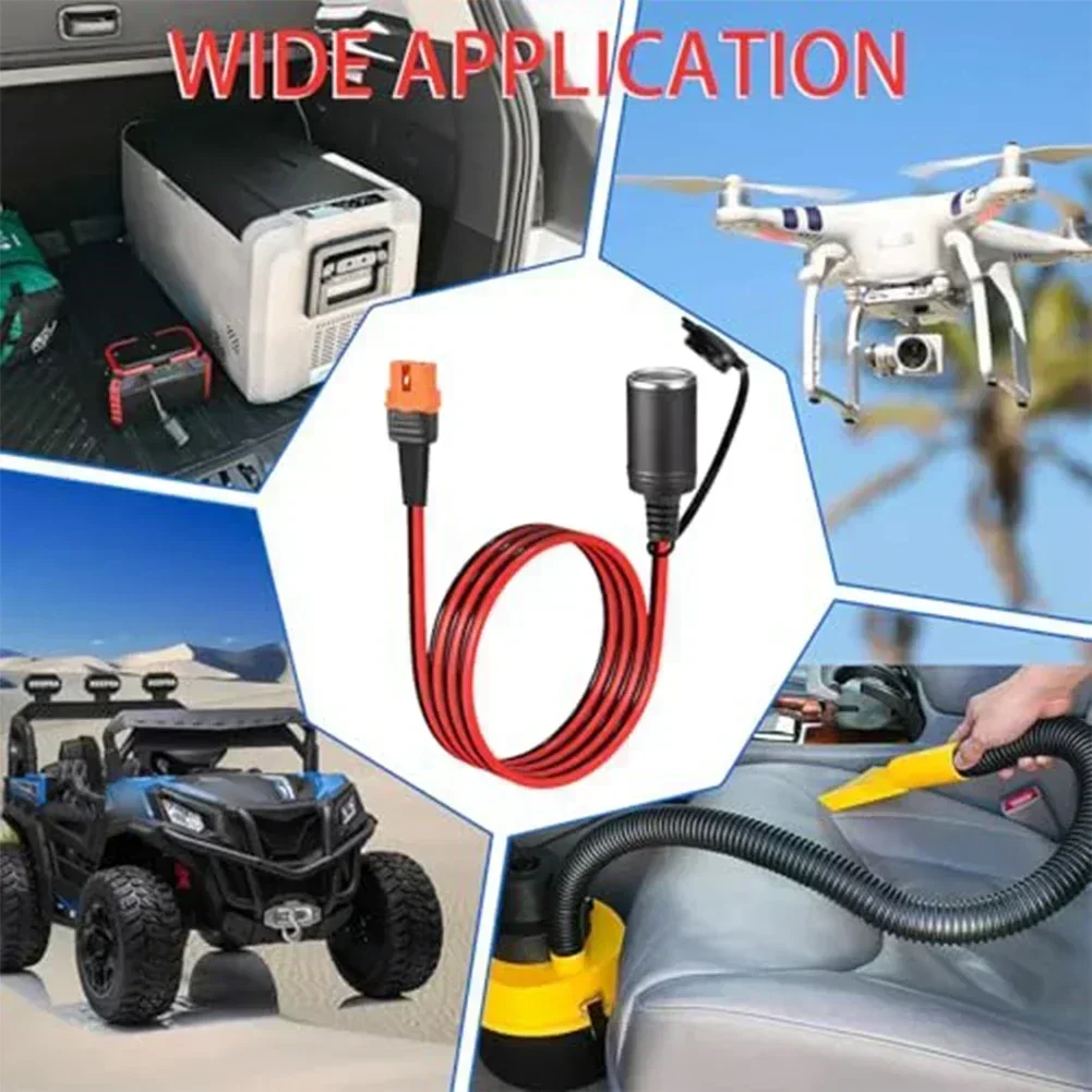 Suitable For XT60i-F To Female Socket For Solar Generators, 12AWG, 12V Female Adapter Cable Tool Accessory Dust Protection