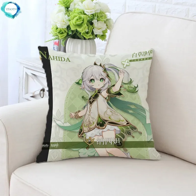 Genshin Impact Pillowcase Decorative Pillows For Sofa Anime Pillow Cover Cushion Cushions Home Decor 45x45 Covers Bed Throw Hugs