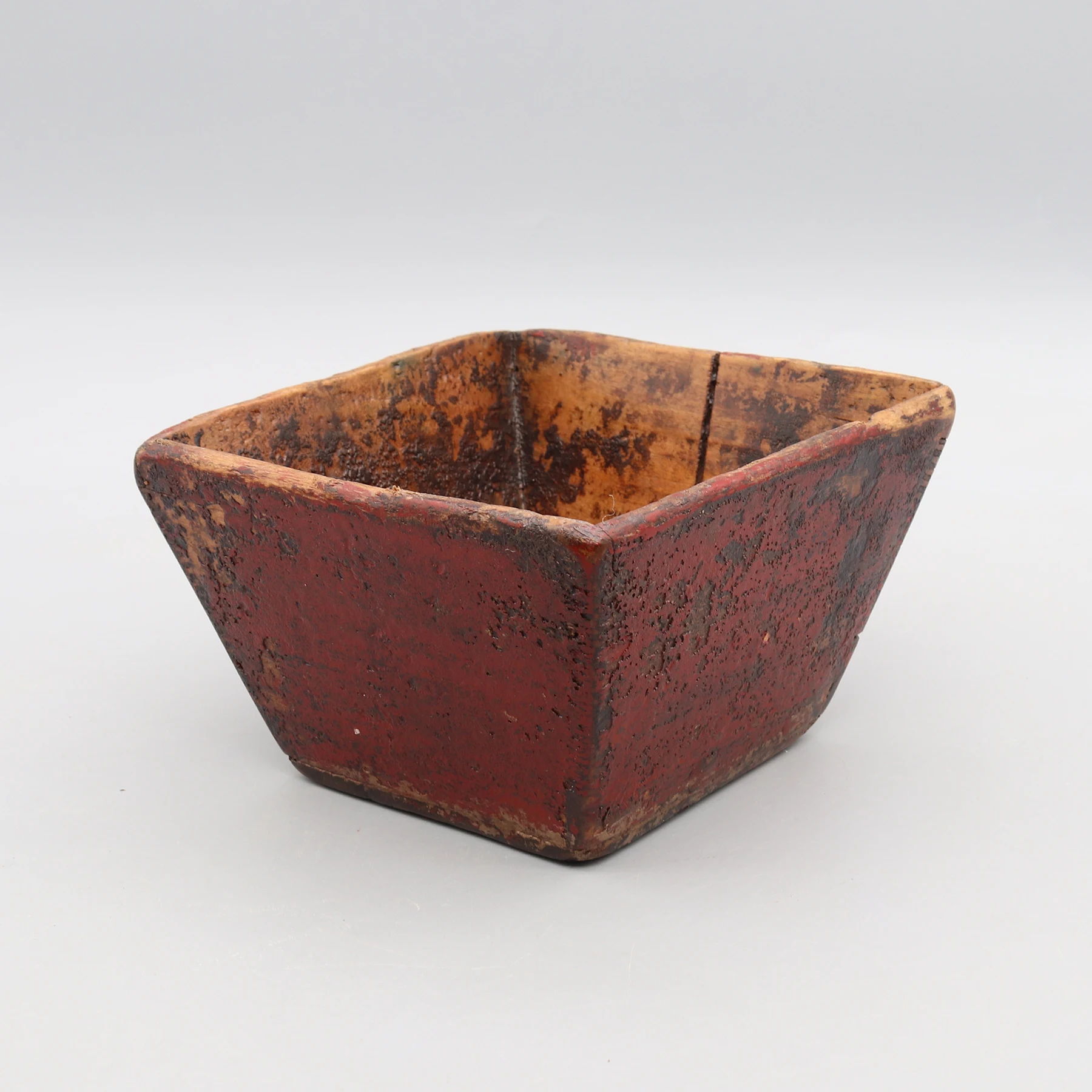 Old Chinese Rice Measure, Small Wooden Storage Box