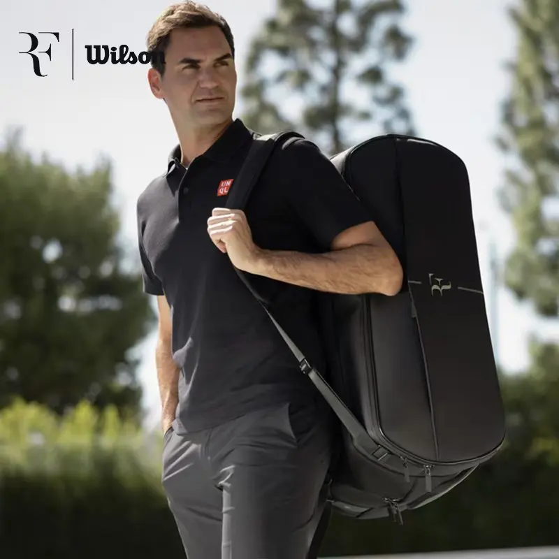 Wilson Weisheng Mochila Bolso de hombro 2025 Nueva edición 110 aniversario Edición limitada Bolsa de tenis profesional Bolso retro