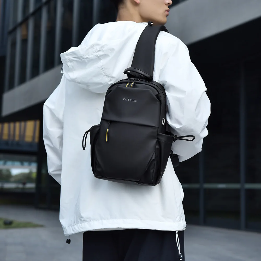 

Men's casual simple large capacity cross-body multi-shoulder waterproof men's chest bag