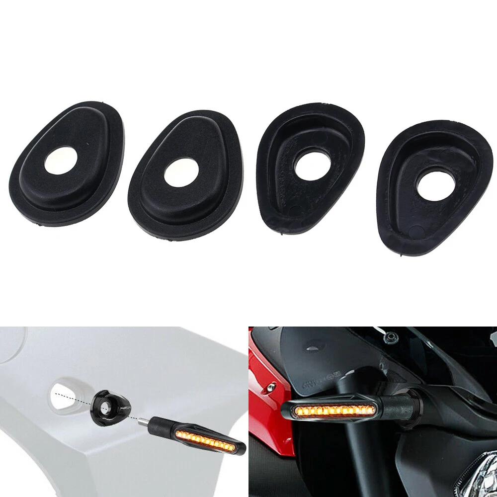 Turn Signals Indicador Adaptador Espaçadores, Fit para Yamaha FZ1, FZ6, FZ8, FZ16, XJ6, XSR 700, XSR 900, MT-09, Tracer 900, FJ-09, MT-07, 4Pcs