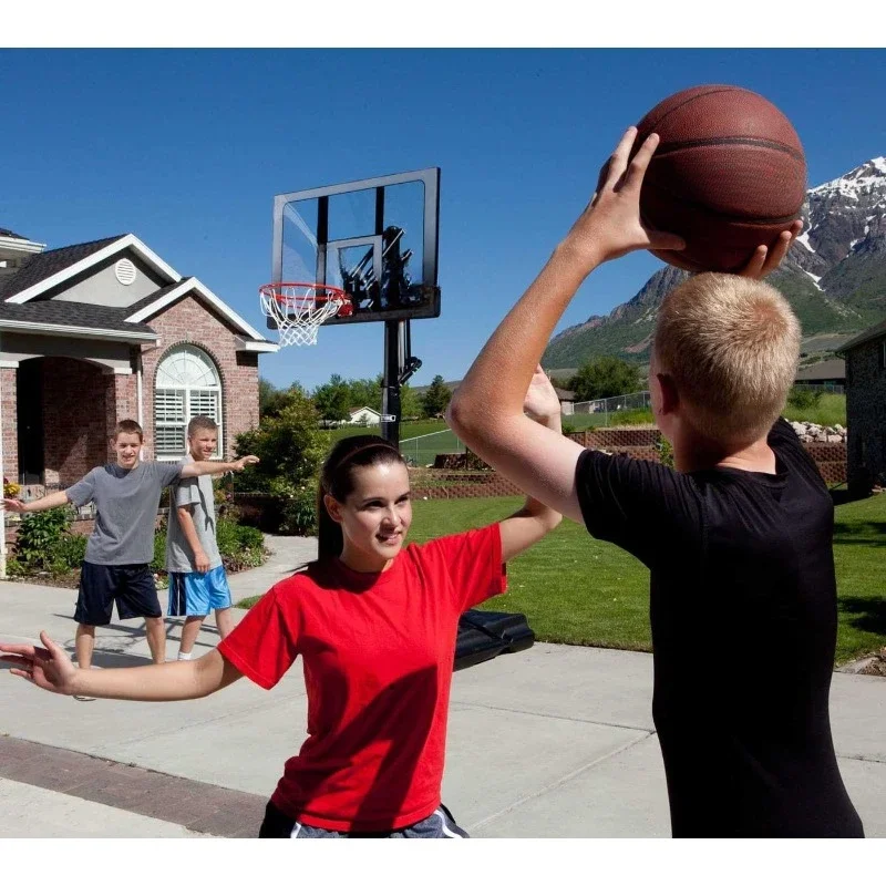 Portable Basketball System with Shatterproof Backboard