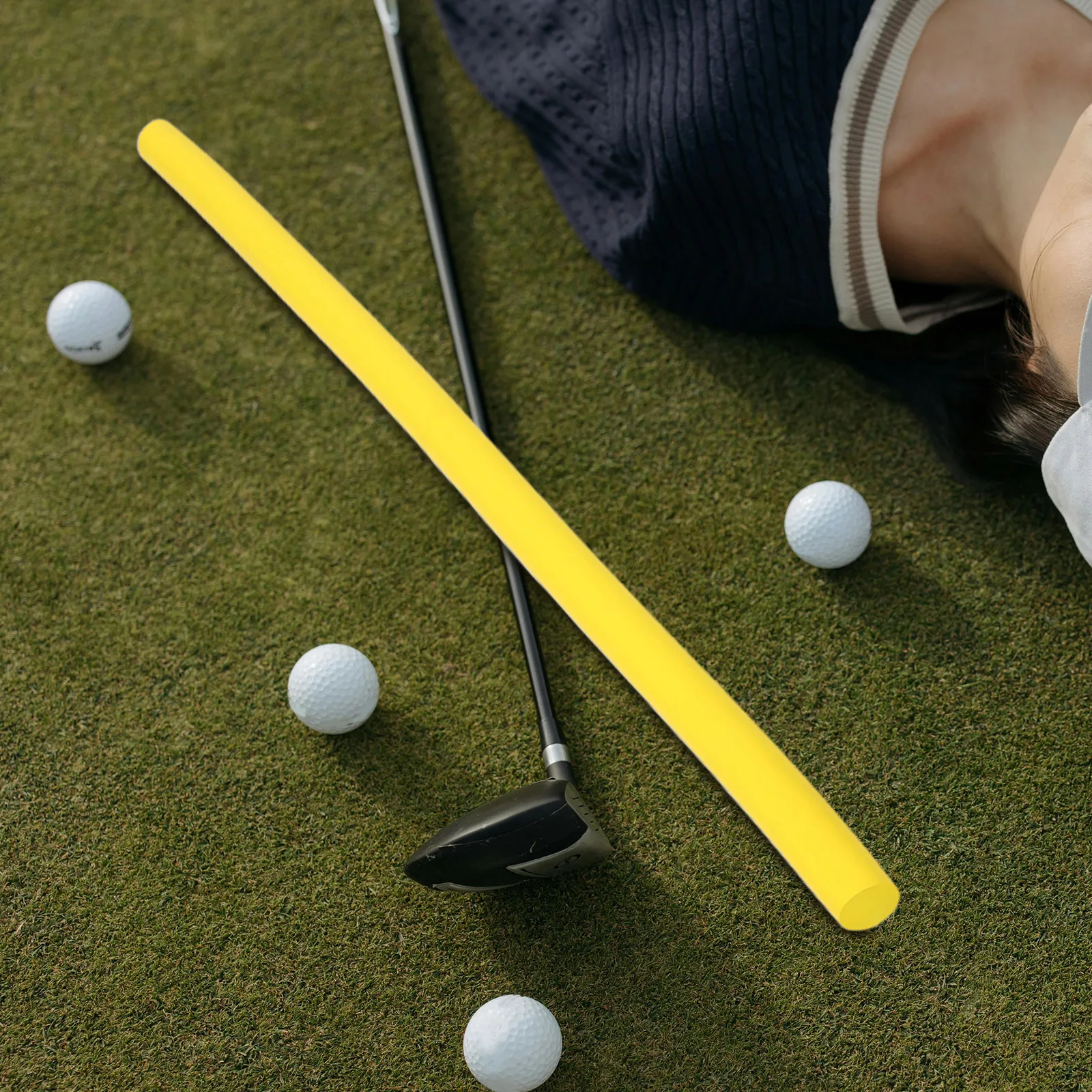 

Training Stick Practice Alignment Tool Aiming Rods Foam Trainer Putting Aid Warm up Golf Swing Tools Reusable Golf Rods Portable