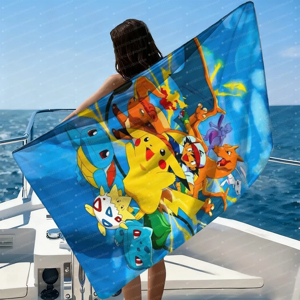 Large Bath Towels Bathroom P-Pokemones Bathroom Set Accessories Spa Quick Drying Towels Gym Towel For Home Personal Care Sauna