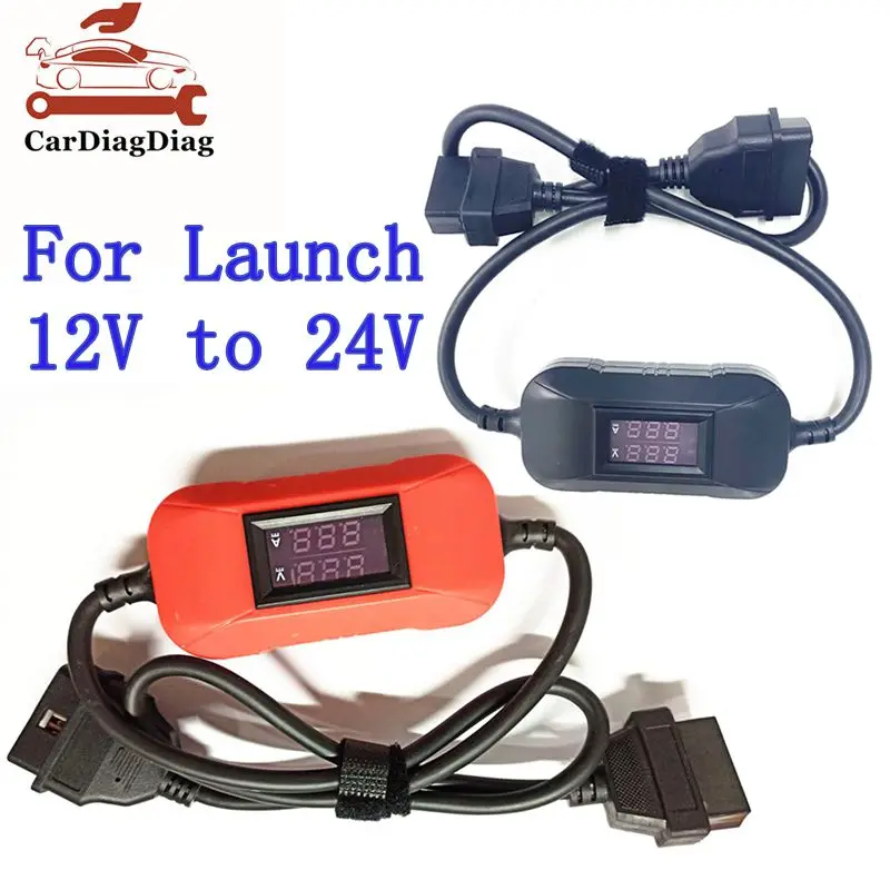 

Горячий преобразователь грузовиков 24 В до 12 В, сверхмощный дизельный адаптер для грузовиков, кабель для запуска, многофункциональный адаптер OBD-сканера