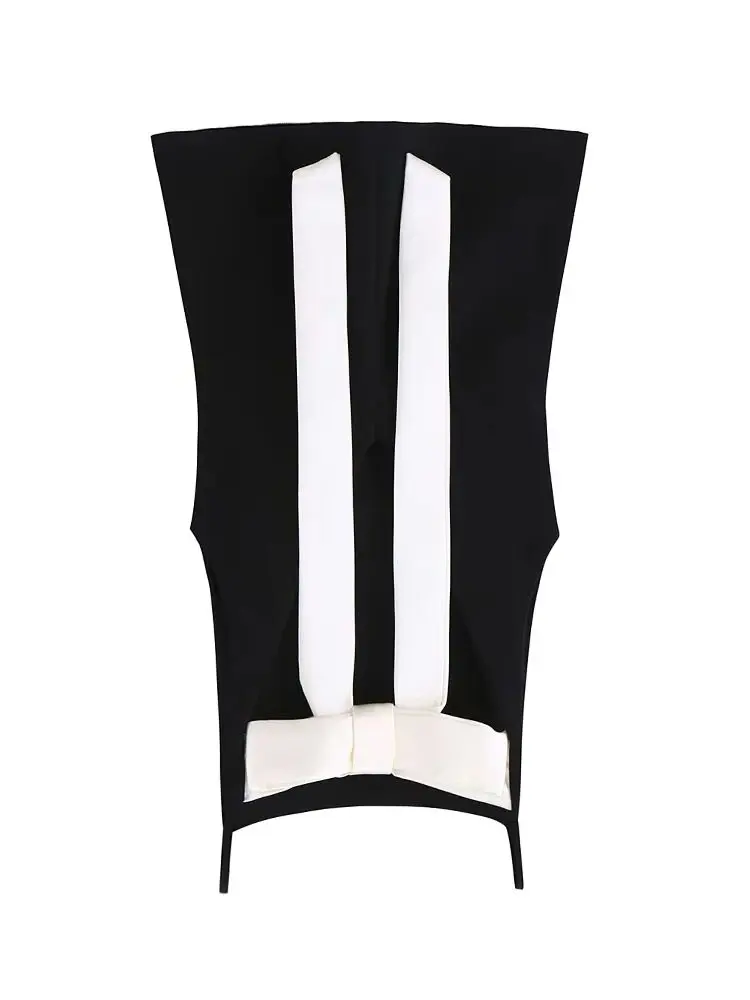 

HH New Woman Spring Fashion Princess Style Sleeveless Bow Decoration Camisole Top Female Casual Sweet Party Style Short Tops